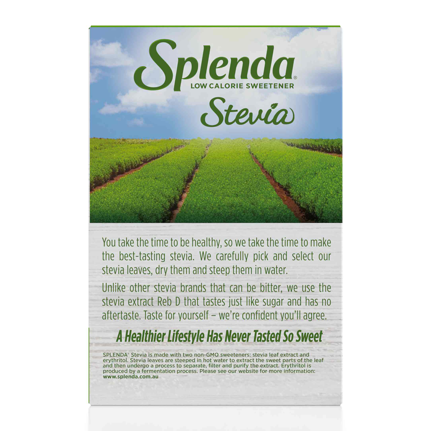 Splenda Stevia Sweetener sachets Made with Naturally Sourced