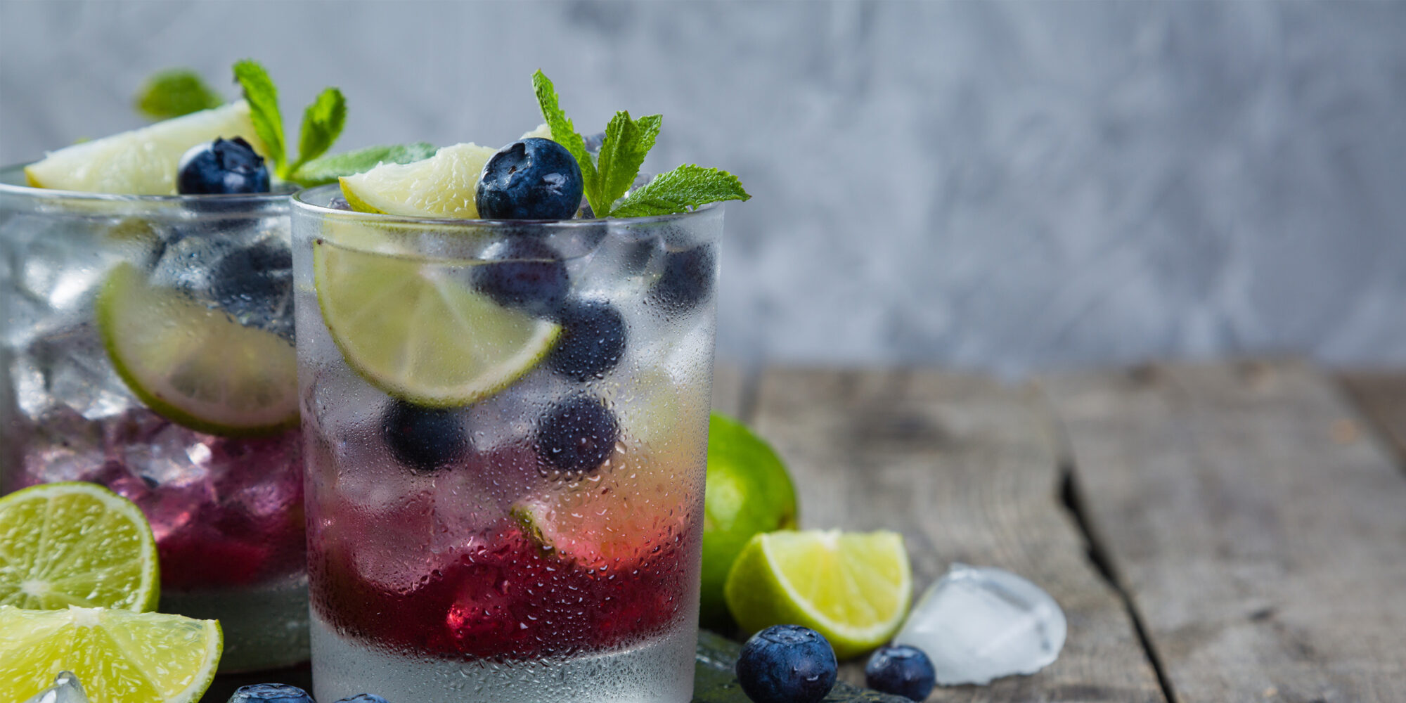 Blueberry Mojito Mocktail