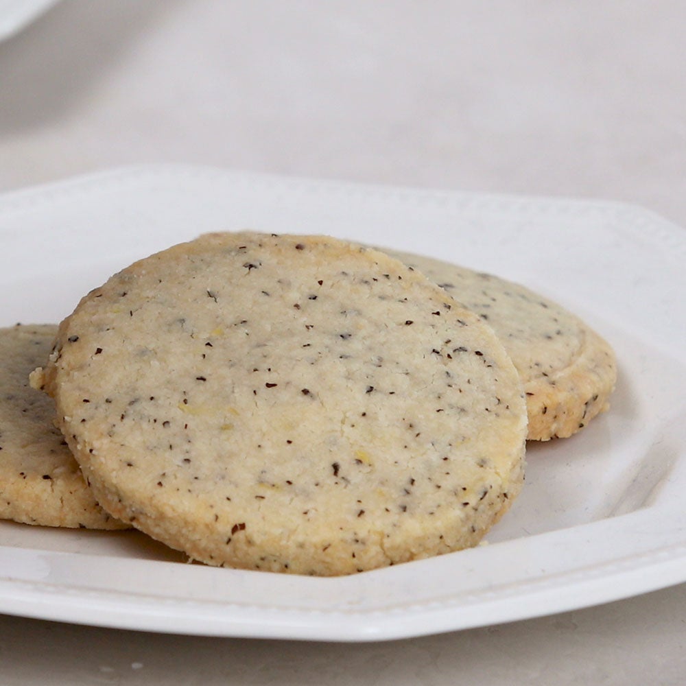 London Fog Shortbread Cookies | Low Sugar Recipe