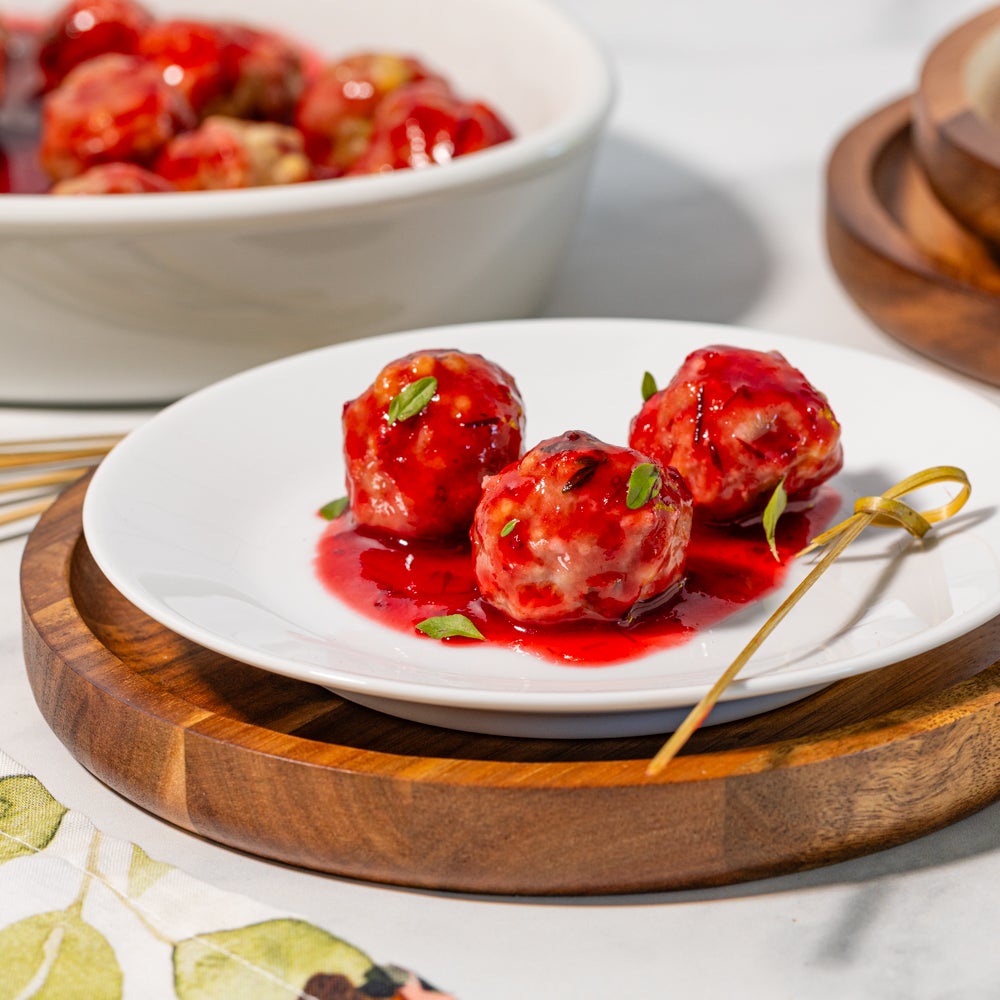 Cranberry Turkey Meatballs | Low Sugar Recipe