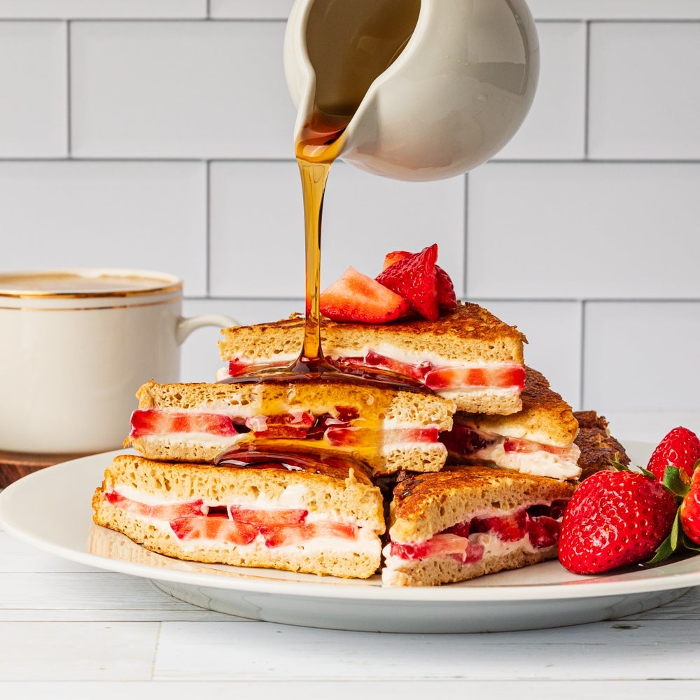 Strawberry Stuffed French Toast | Low Sugar Recipe